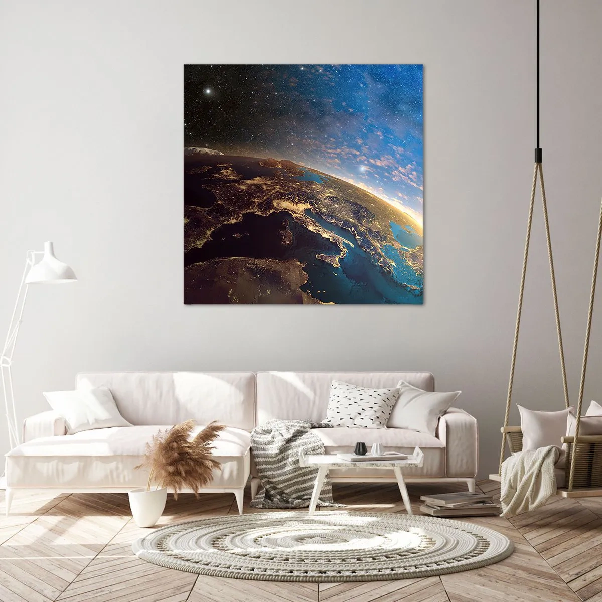 Bild auf Leinwand - Leinwandbild - Schauen wir uns aus der Ferne an - 70x70 cm