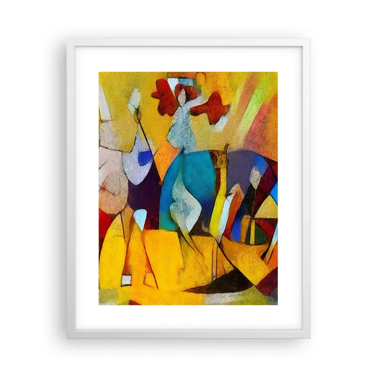 Poster in einem weißen Rahmen - Sonne - Leben - Freude - 40x50 cm