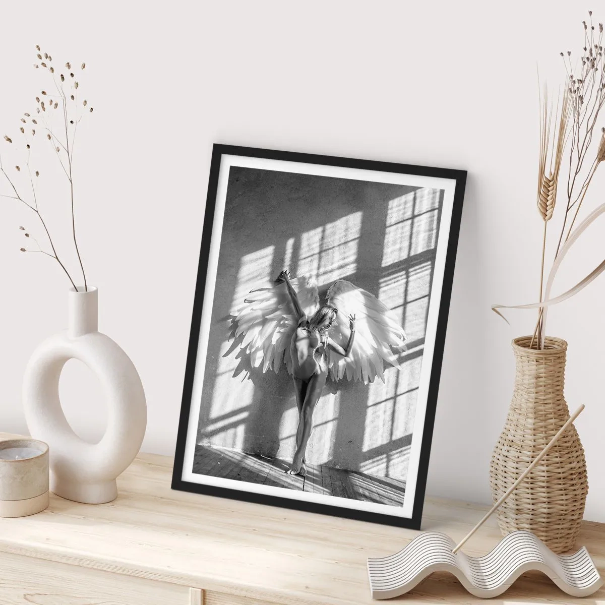 Poster in einem schwarzem Rahmen - Direkt vom Himmel - 61x91 cm