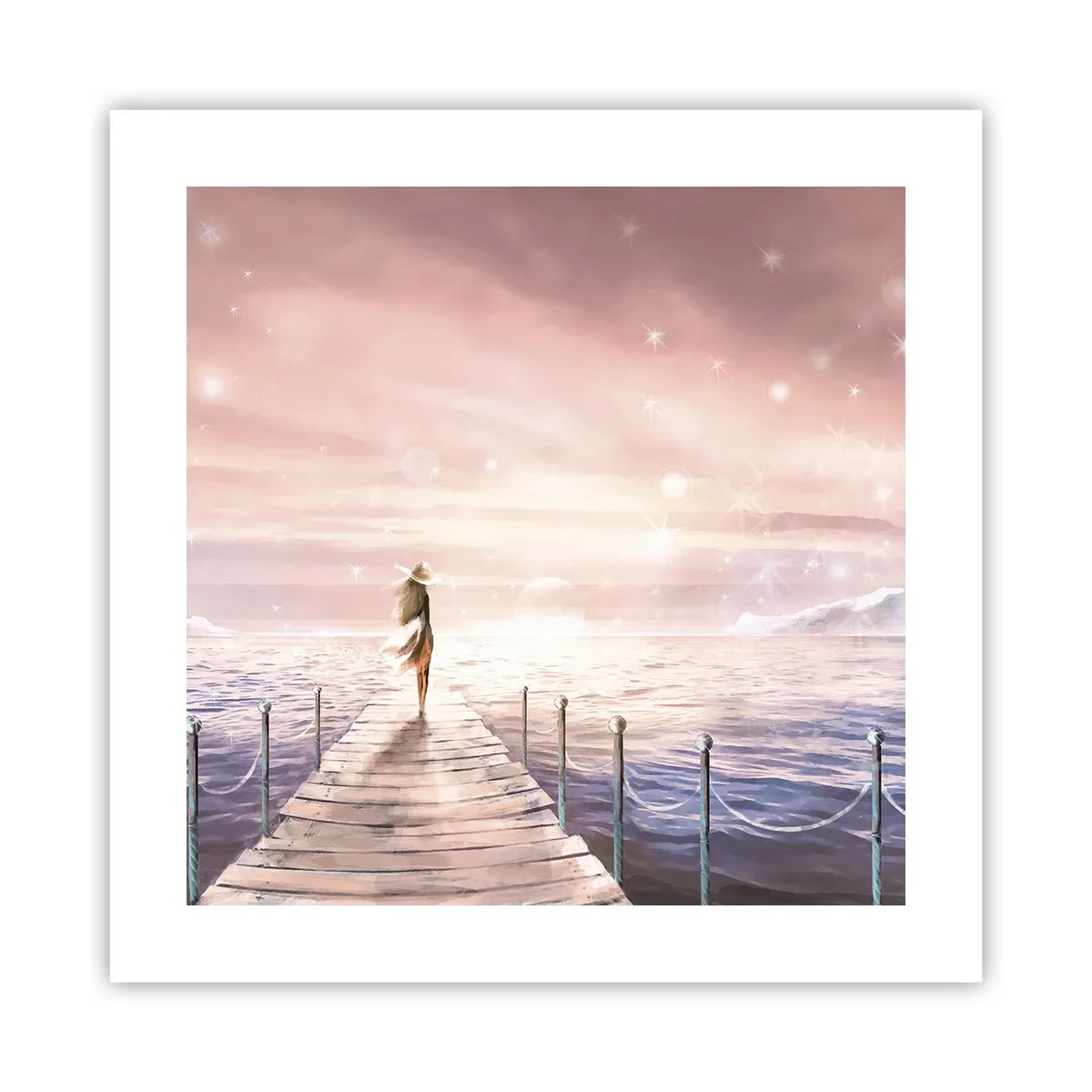 Poster - Im Licht eines Traums - 40x40 cm