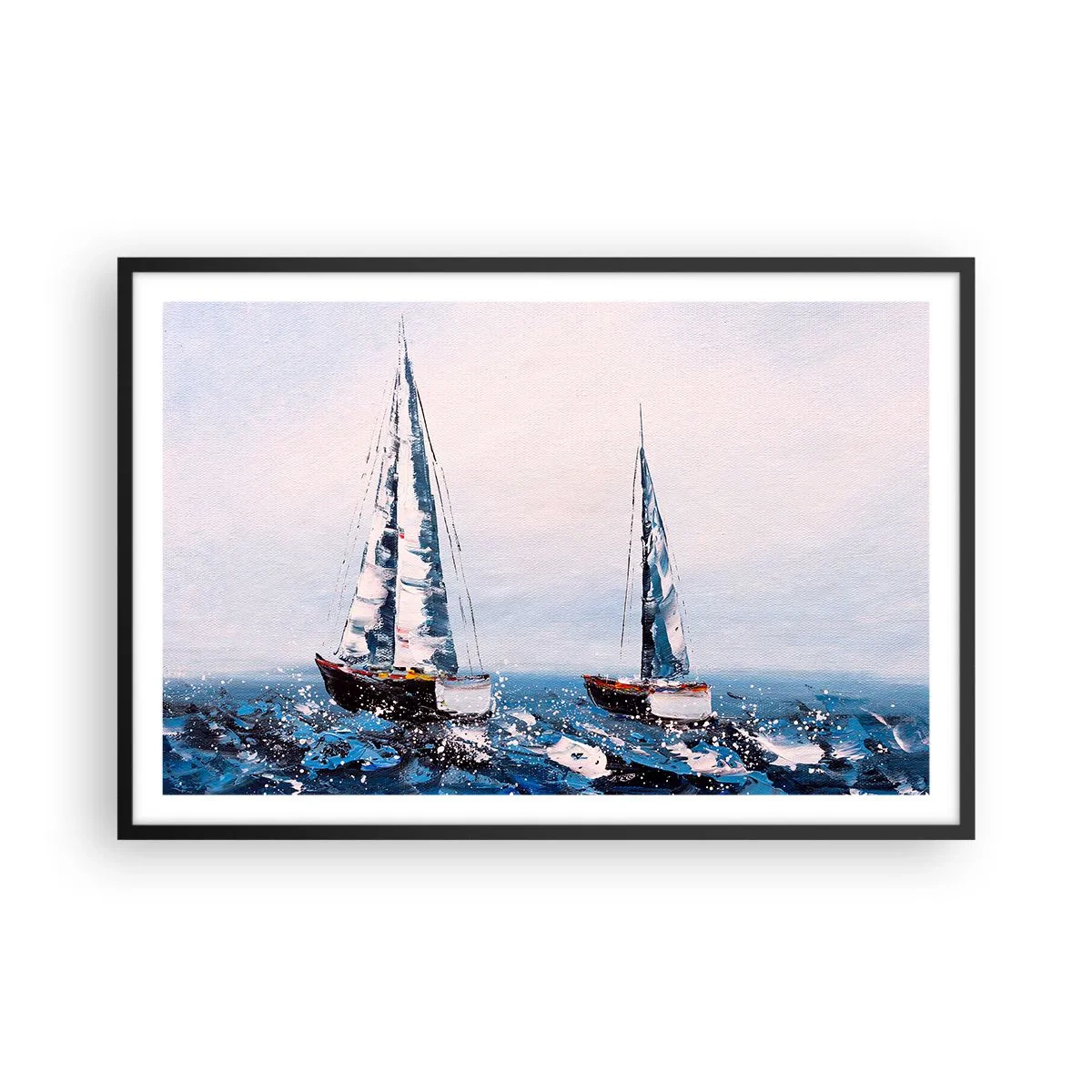 Poster in einem schwarzem Rahmen - Bruderschaft des Windes - 91x61 cm