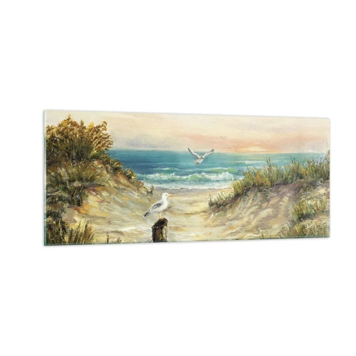 Glasbild - Bild auf glas - Windlose Abgeschiedenheit - 100x40 cm