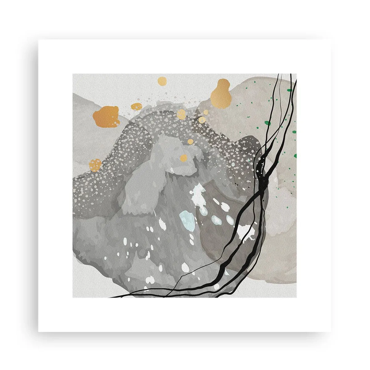 Poster - Organische Komposition - 30x30 cm