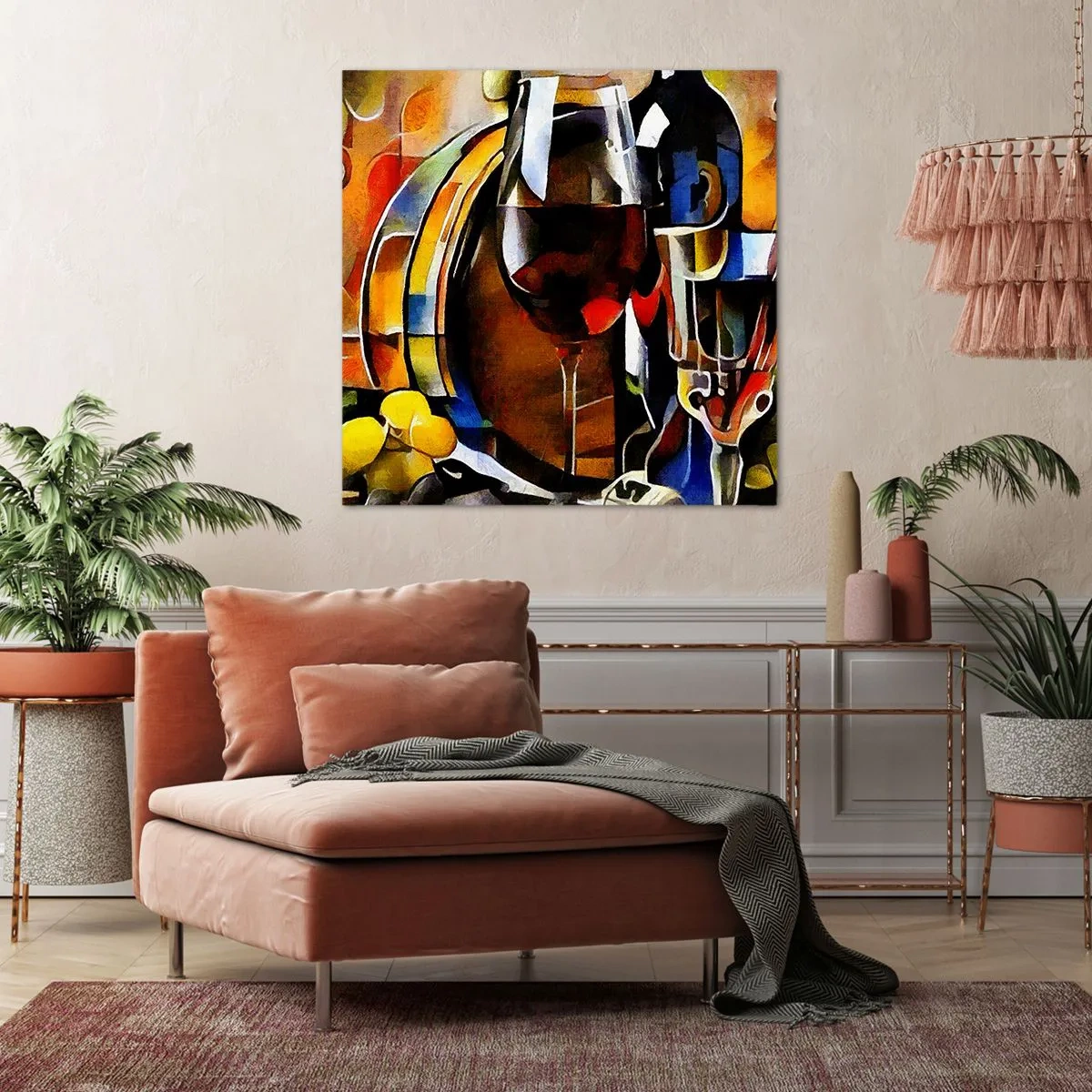 Bild auf Leinwand - Leinwandbild - Und die Welt nimmt Farben an - 50x50 cm