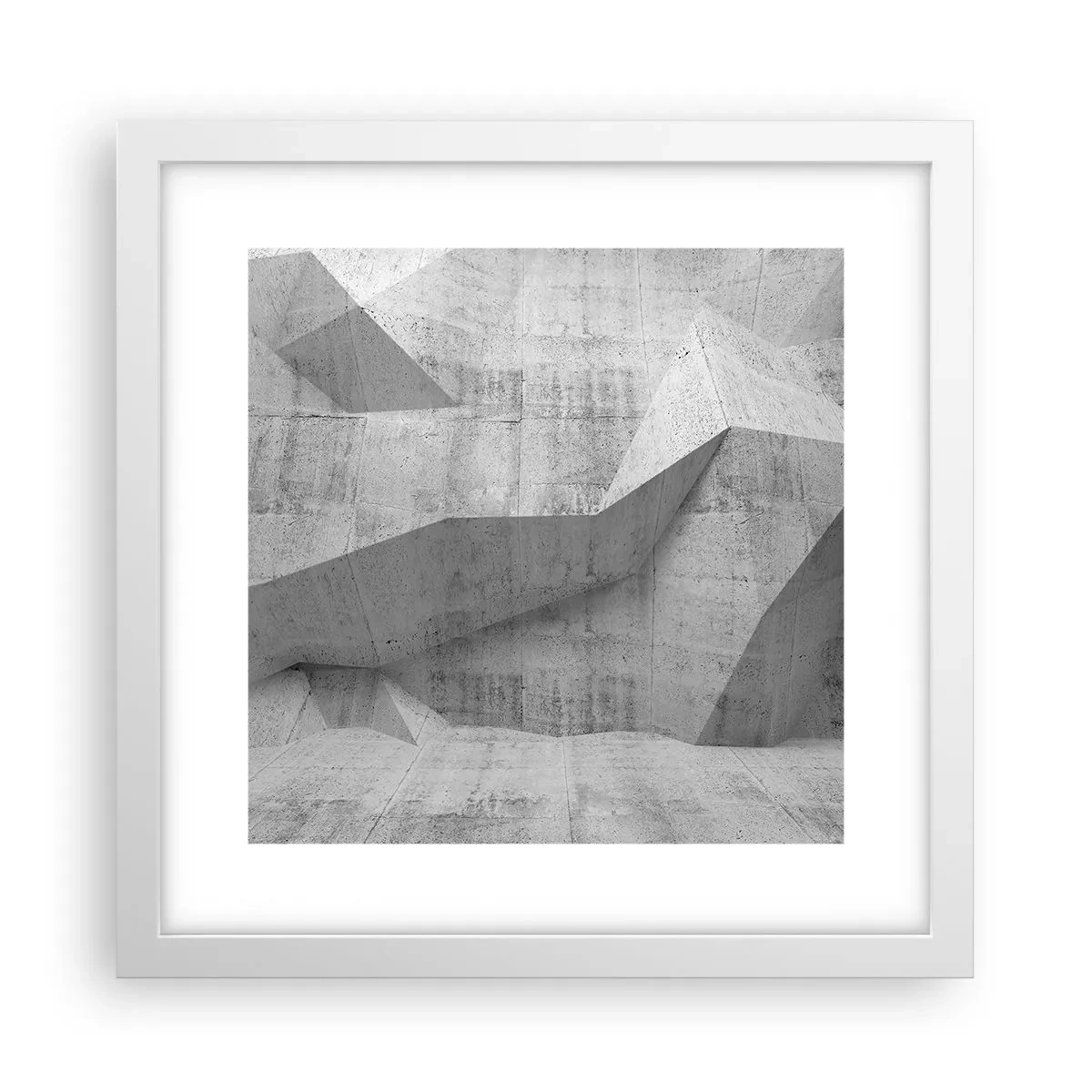 Poster in einem weißen Rahmen - Eine echte Herausforderung - 30x30 cm