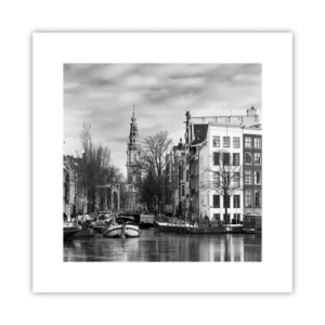 Poster - Amsterdamer Atmosphäre - 30x30 cm