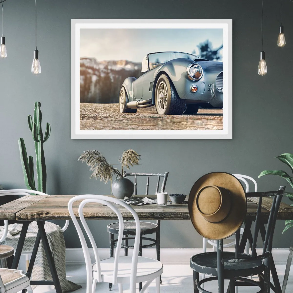 Poster in einem weißen Rahmen - Denn Stil zählt - 100x70 cm