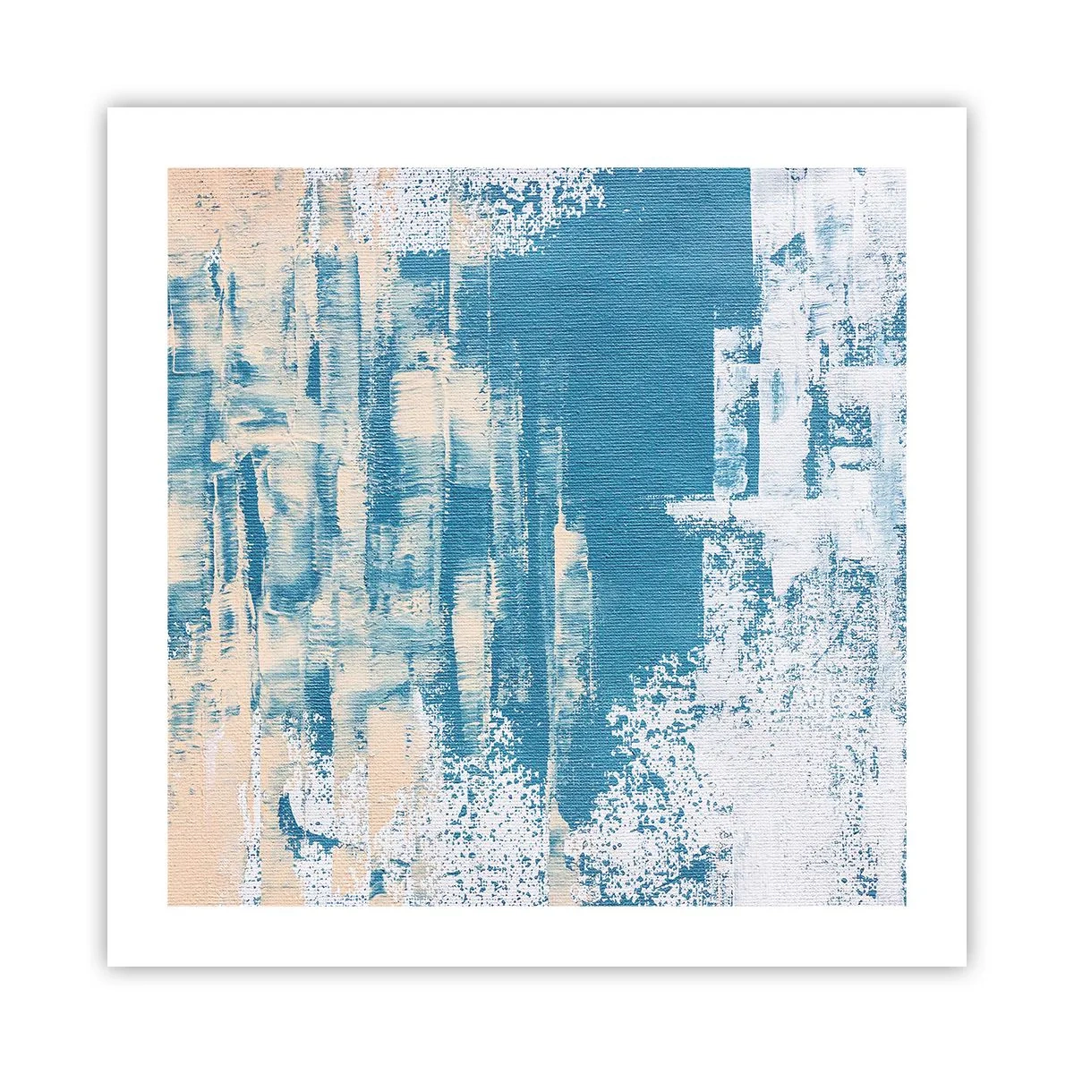 Poster - Durch einen Eiszapfen - 50x50 cm