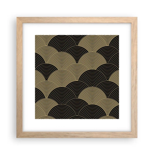 Poster in einem Rahmen aus heller Eiche - Einheit in der Vielfalt - 30x30 cm