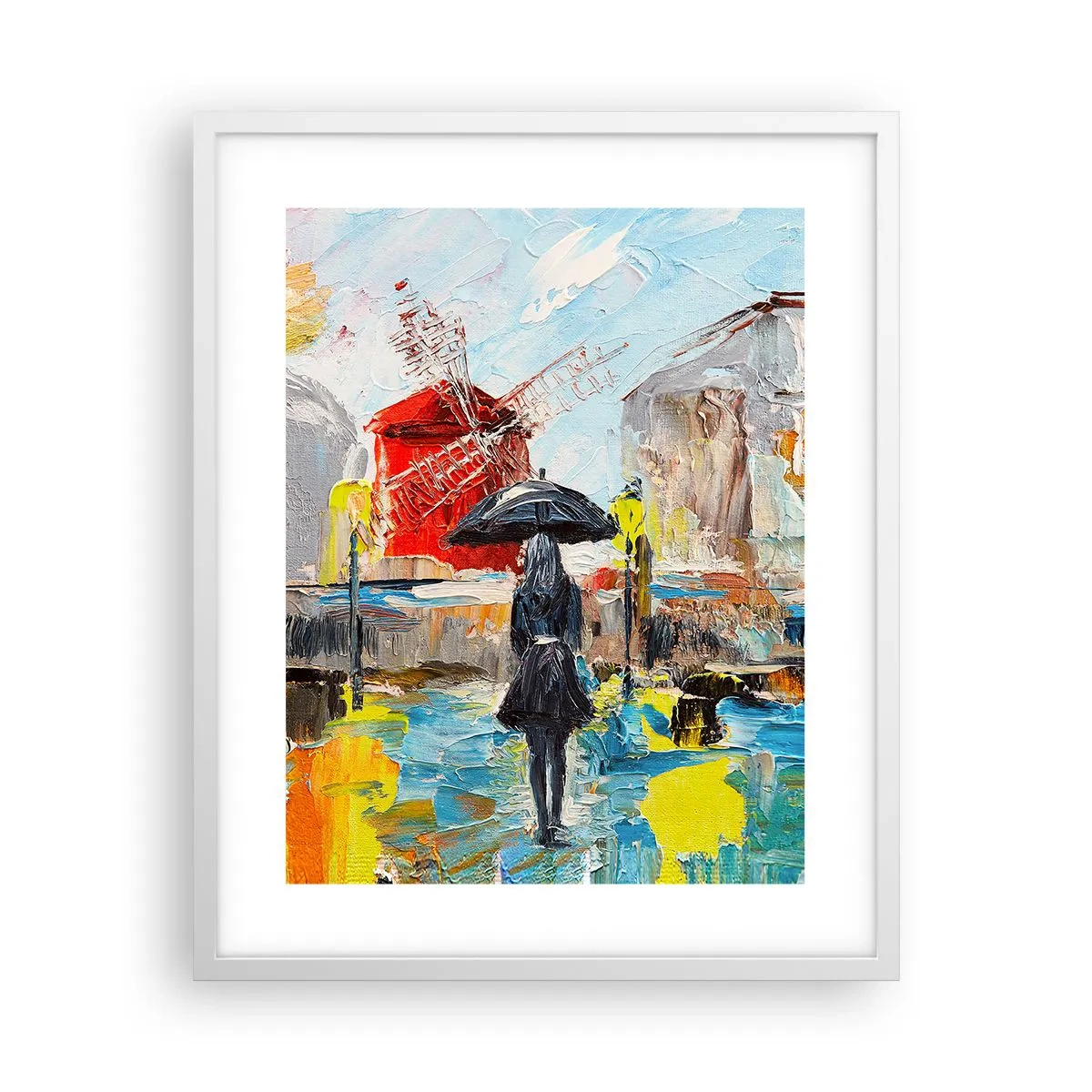 Poster in einem weißen Rahmen - Pariser Legenden - 40x50 cm