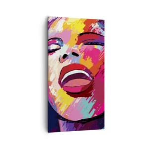 Bild auf Leinwand - Leinwandbild - Sing mein ganzes Leben - 55x100 cm