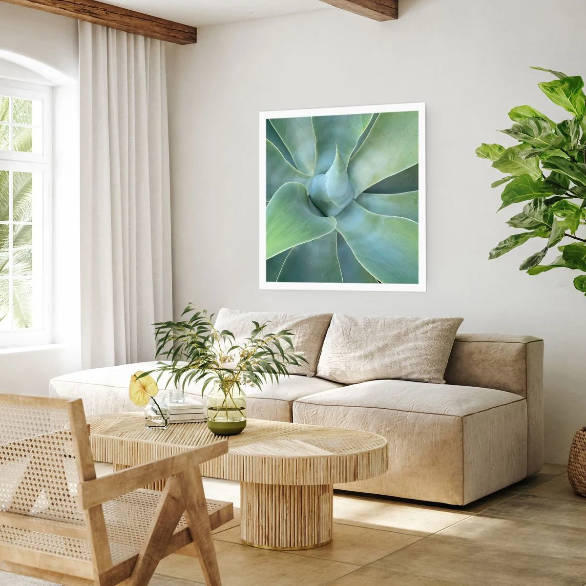 Poster - Geburt des Grüns - 60x60 cm