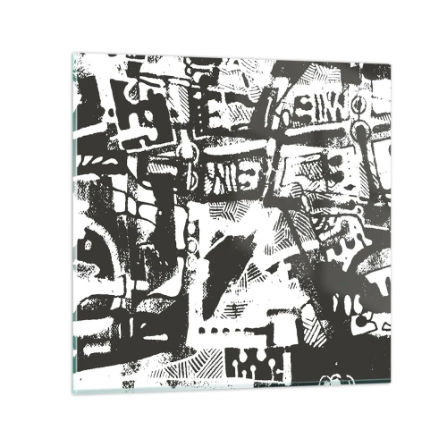 Glasbild - Bild auf glas - Ordnung oder Chaos? - 30x30 cm