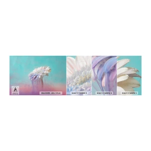 Fototapetenmuster Standard Eco - Blumenunterwelt - Abstraktion, Blume, Stück - 100x30 cm