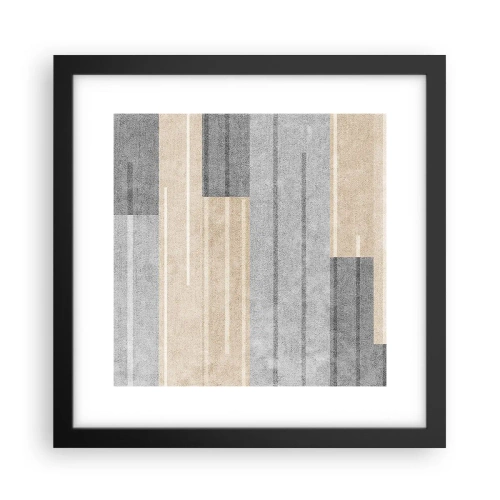 Poster in einem schwarzem Rahmen - Komposition: Vertikal halten - 30x30 cm