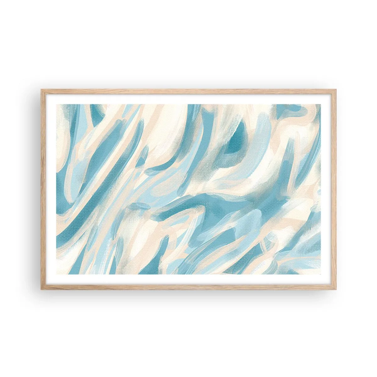 Poster in einem Rahmen aus heller Eiche - Frühlingsbrisen - 91x61 cm