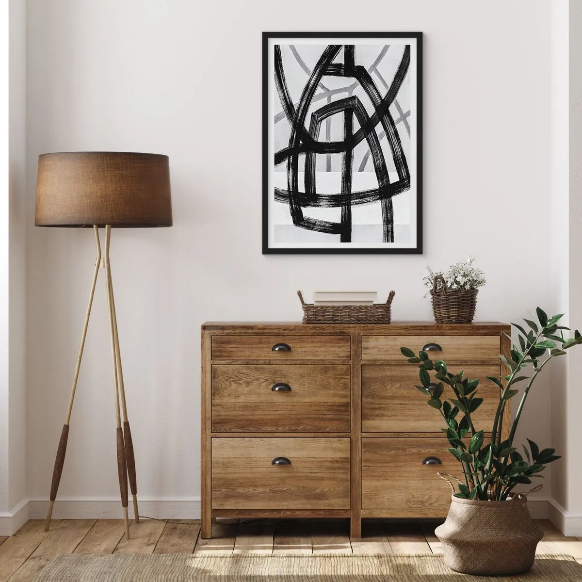 Poster in einem schwarzem Rahmen - Bautiefe - 70x100 cm