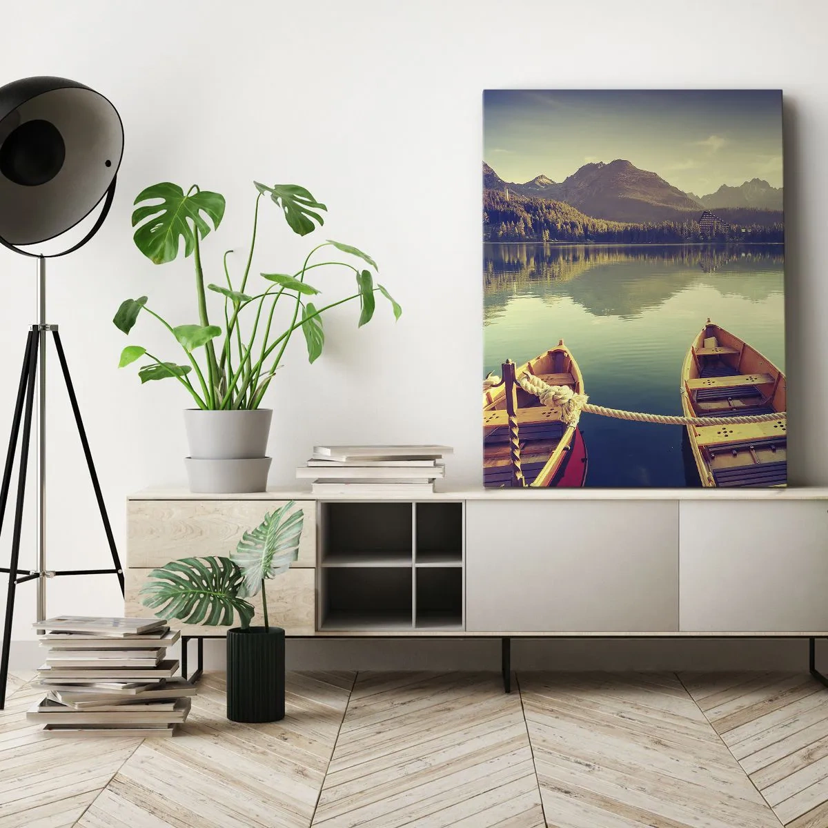 Bild auf Leinwand - Leinwandbild - Lebe nach ihren Gesetzen - 45x80 cm