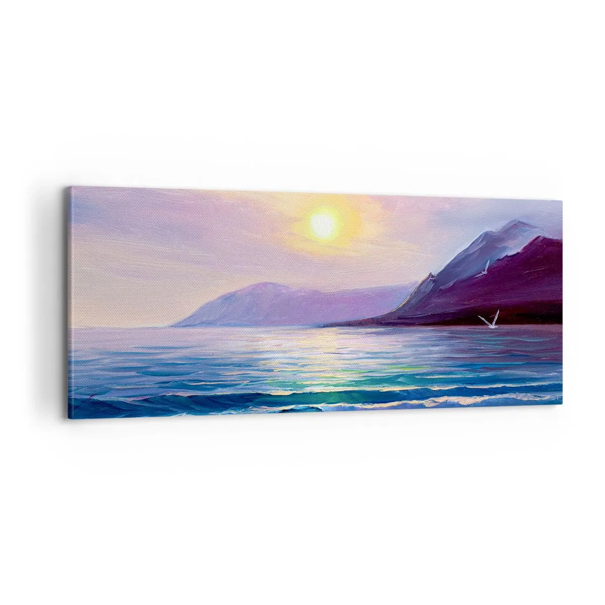 Bild auf Leinwand - Leinwandbild - Wasser- und Luftkristall - 100x40 cm