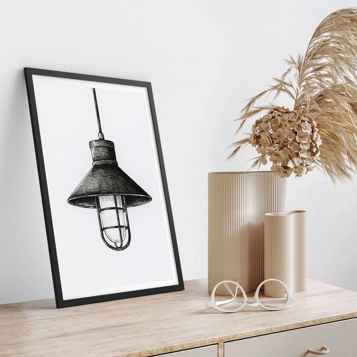 Poster in einem schwarzem Rahmen - Wie vor Jahren… - 61x91 cm