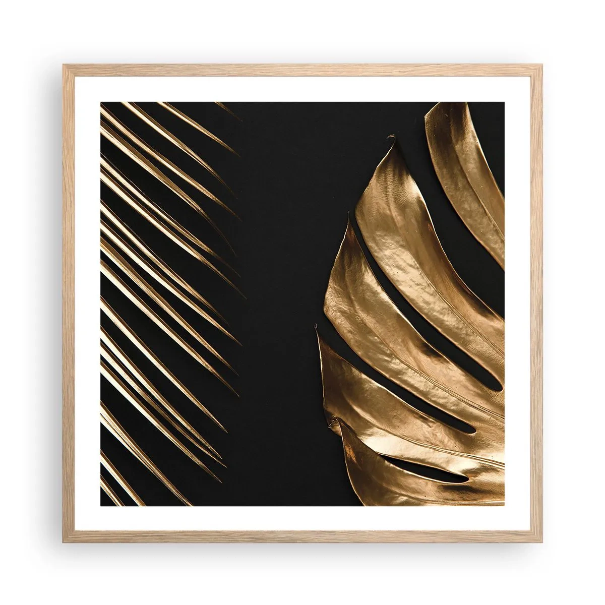 Poster in einem Rahmen aus heller Eiche - Anders und genauso teuer - 60x60 cm