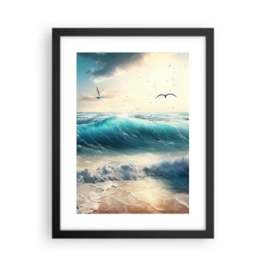 Poster in einem schwarzem Rahmen - Es summt nur für dich - 30x40 cm