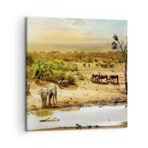 Bild auf Leinwand - Leinwandbild - Ein Fluss floss aus Eden ... - 50x50 cm