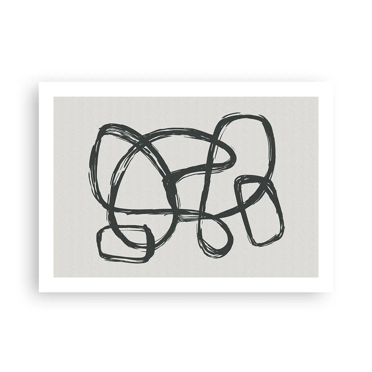 Poster - Schleifenabstraktion - 70x50 cm