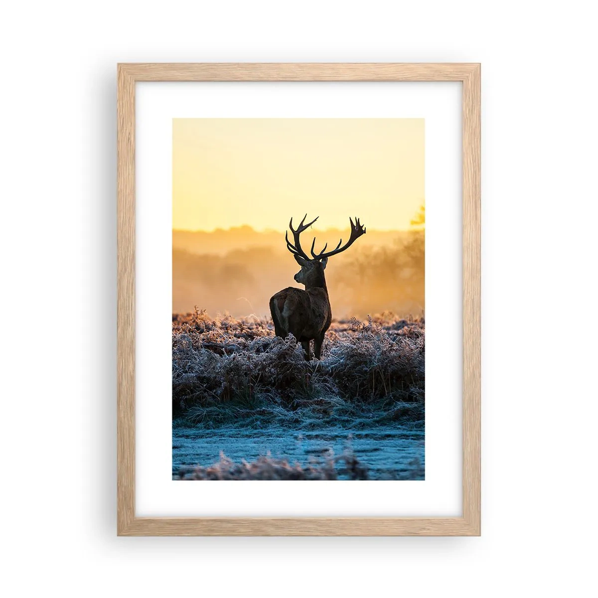 Poster in einem Rahmen aus heller Eiche - Gekrönt auf seinem Besitz - 30x40 cm