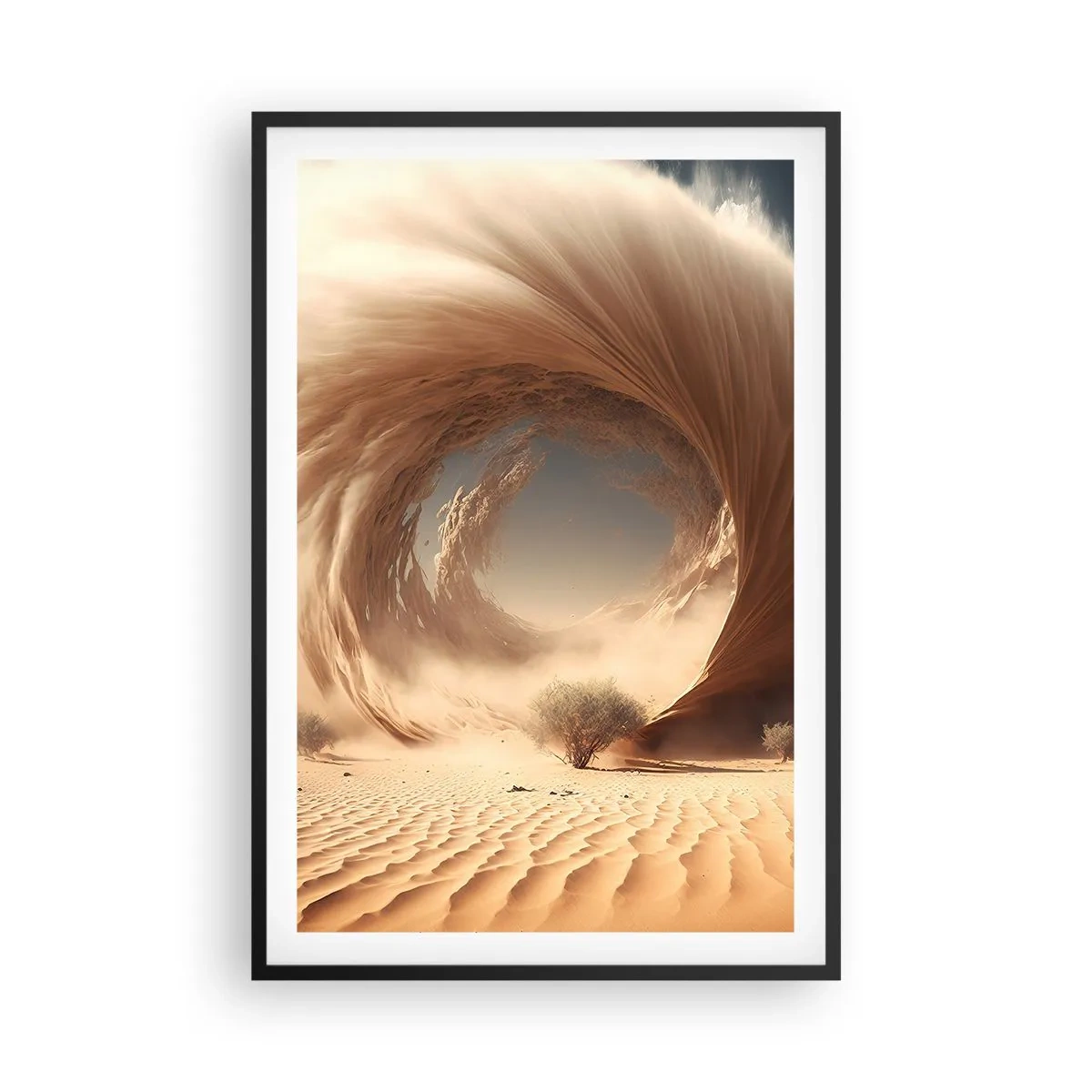 Poster in einem schwarzem Rahmen - Geöffnetes Portal - 61x91 cm