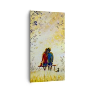 Bild auf Leinwand - Leinwandbild - Magischer Augenblick - 65x120 cm