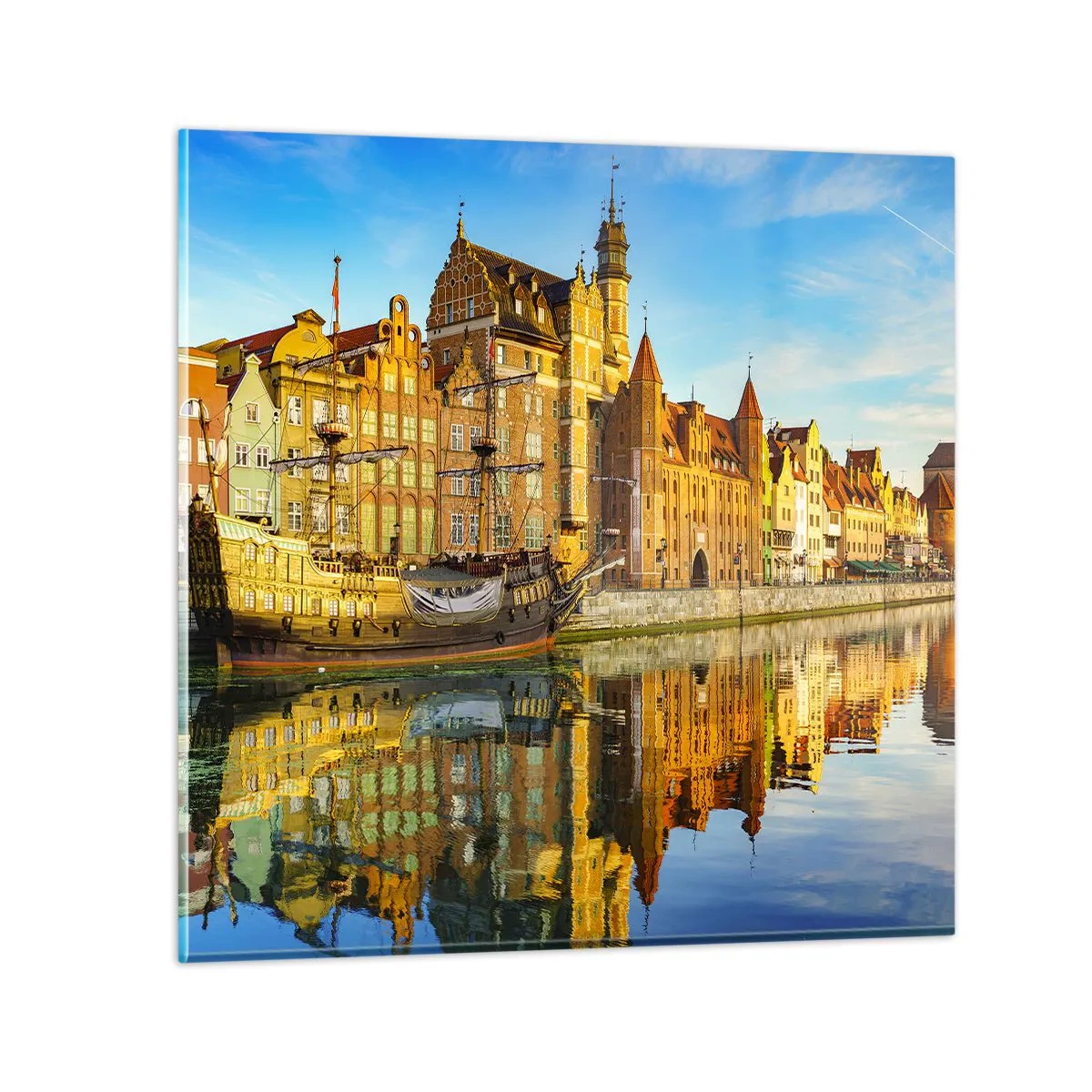 Glasbild - Bild auf glas - Ein Spiegelbild der Vergangenheit - 30x30 cm