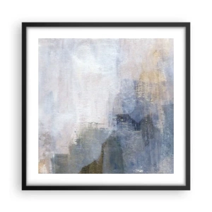 Poster in einem schwarzem Rahmen - Farbtöne und Akkorde - 50x50 cm