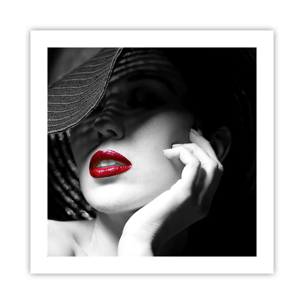 Poster - Eine Studie in Scharlachrot - 50x50 cm