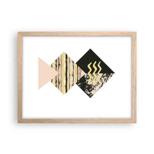 Poster in einem Rahmen aus heller Eiche - Es ist nicht so einfach - 40x30 cm