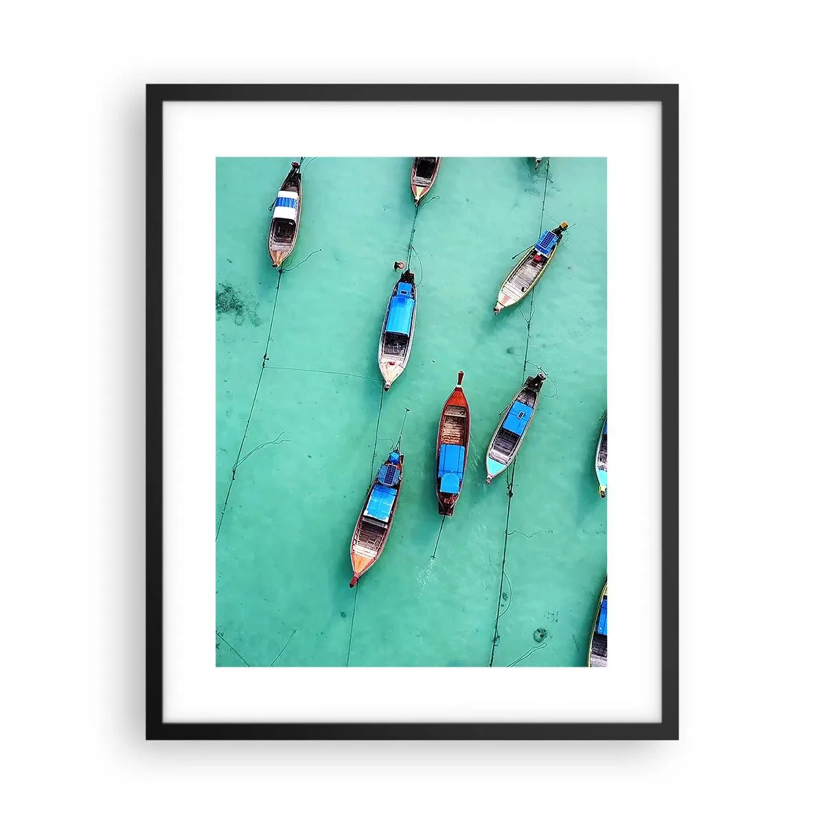 Poster in einem schwarzem Rahmen - In freudiger Erwartung - 40x50 cm