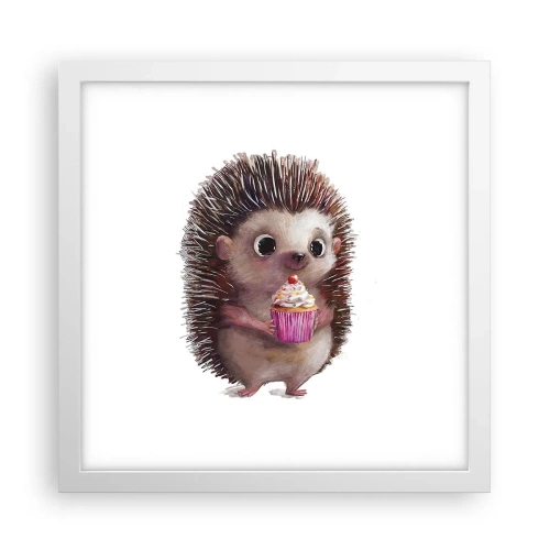 Poster in einem weißen Rahmen - Der Feiertag ist jeden Tag - 30x30 cm