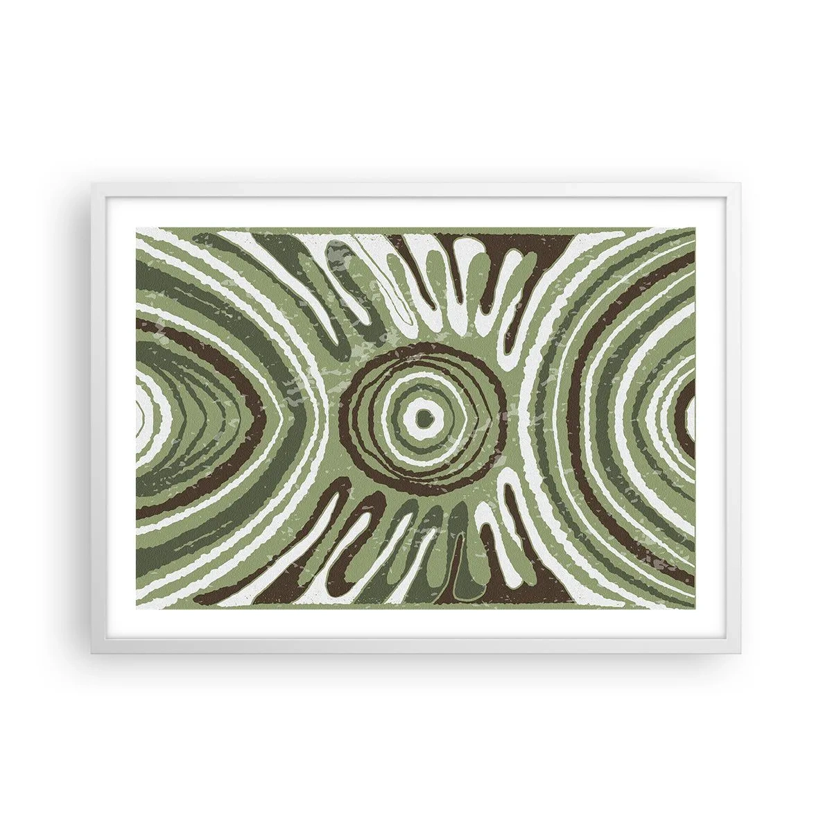 Poster in einem weißen Rahmen - Explosion von Emotionen - 70x50 cm