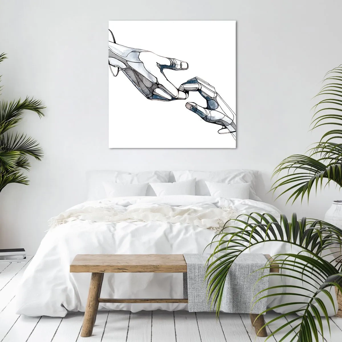 Bild auf Leinwand - Leinwandbild - Eine gute Geste - 40x40 cm
