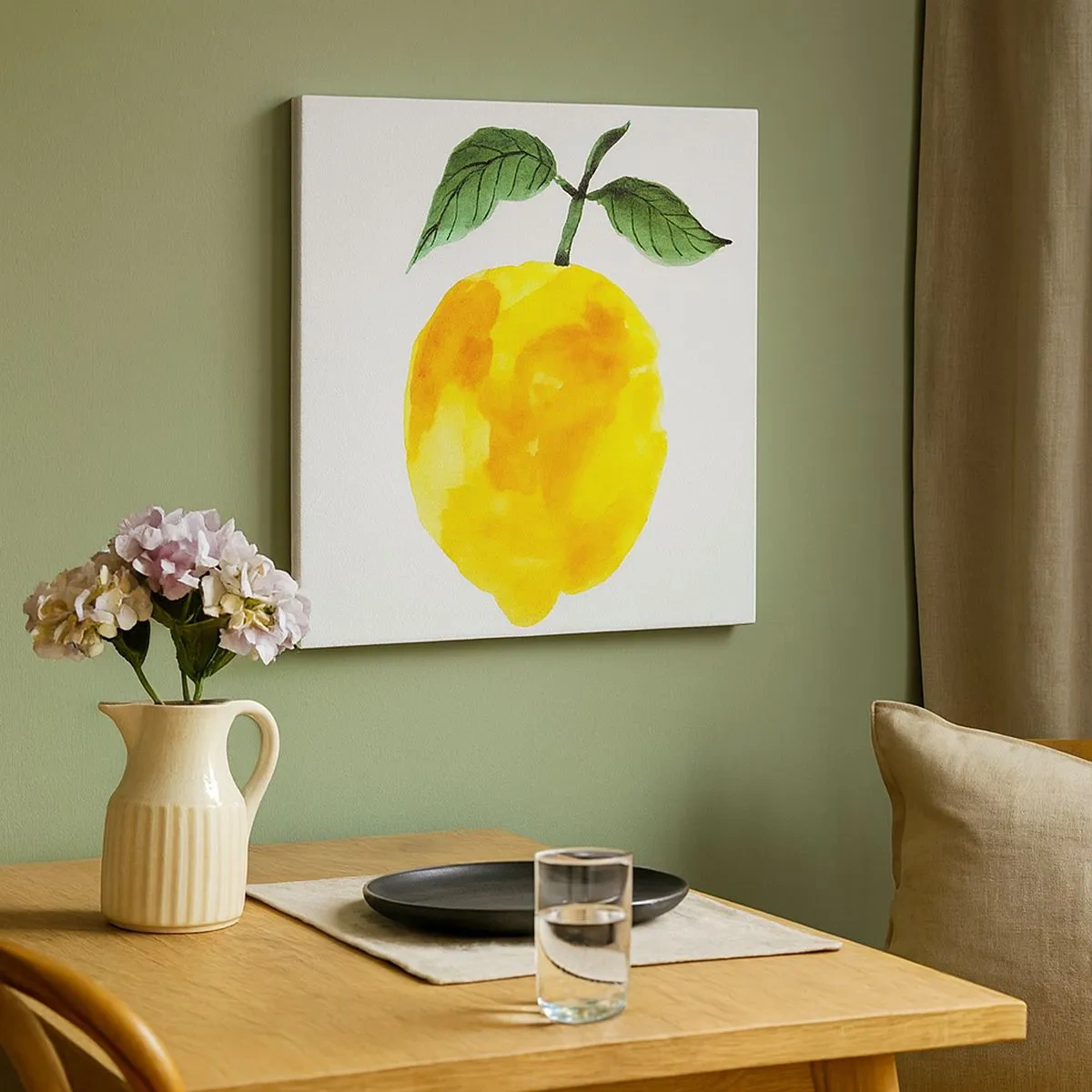 Bild auf Leinwand - Leinwandbild - So schmeckt man die Sonne - 30x30 cm