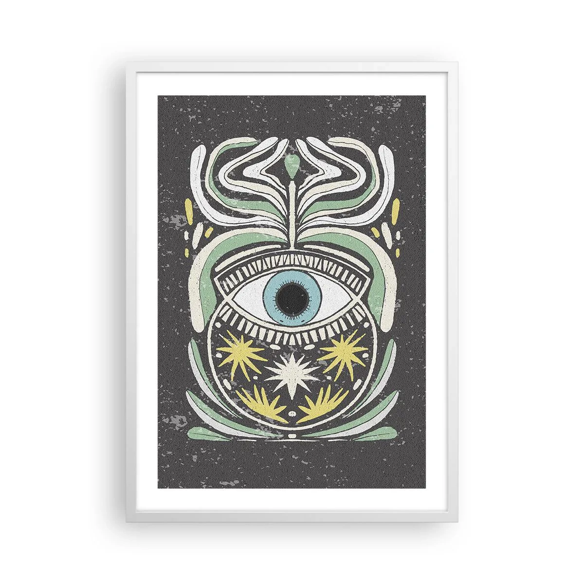 Poster in einem weißen Rahmen - Stammesrituale - 50x70 cm