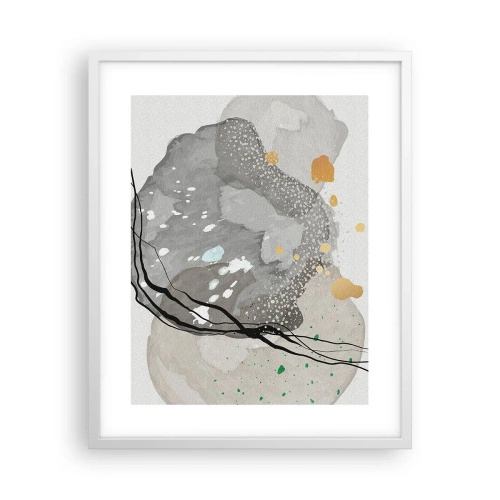 Poster in einem weißen Rahmen - Organische Komposition - 40x50 cm