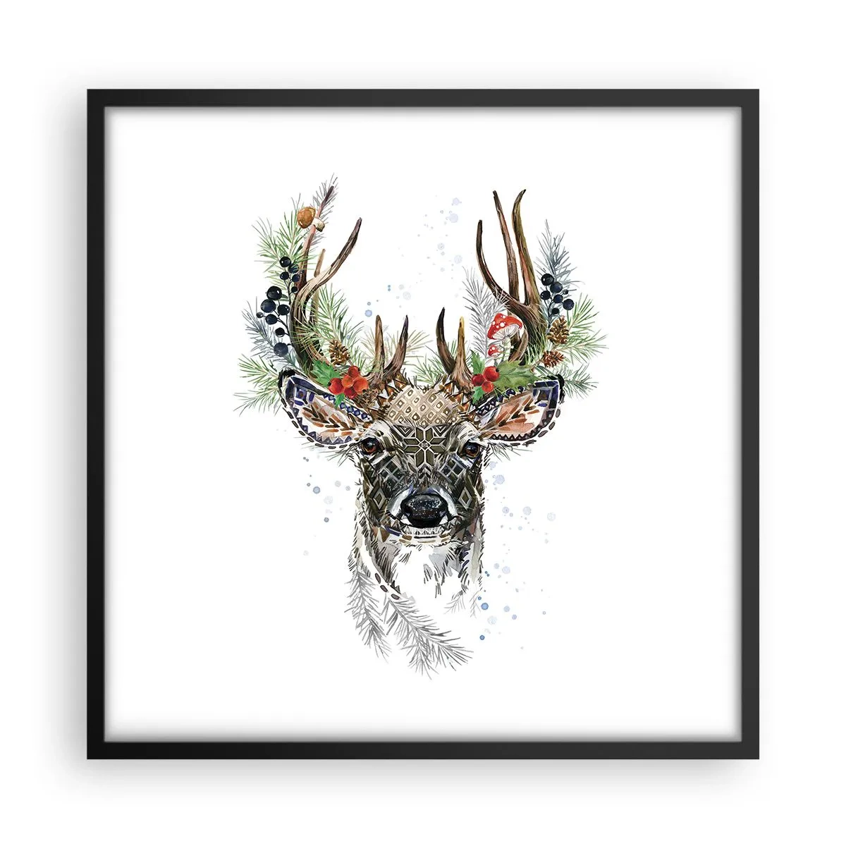 Poster in einem schwarzem Rahmen - Im festlichen Gewand - 50x50 cm