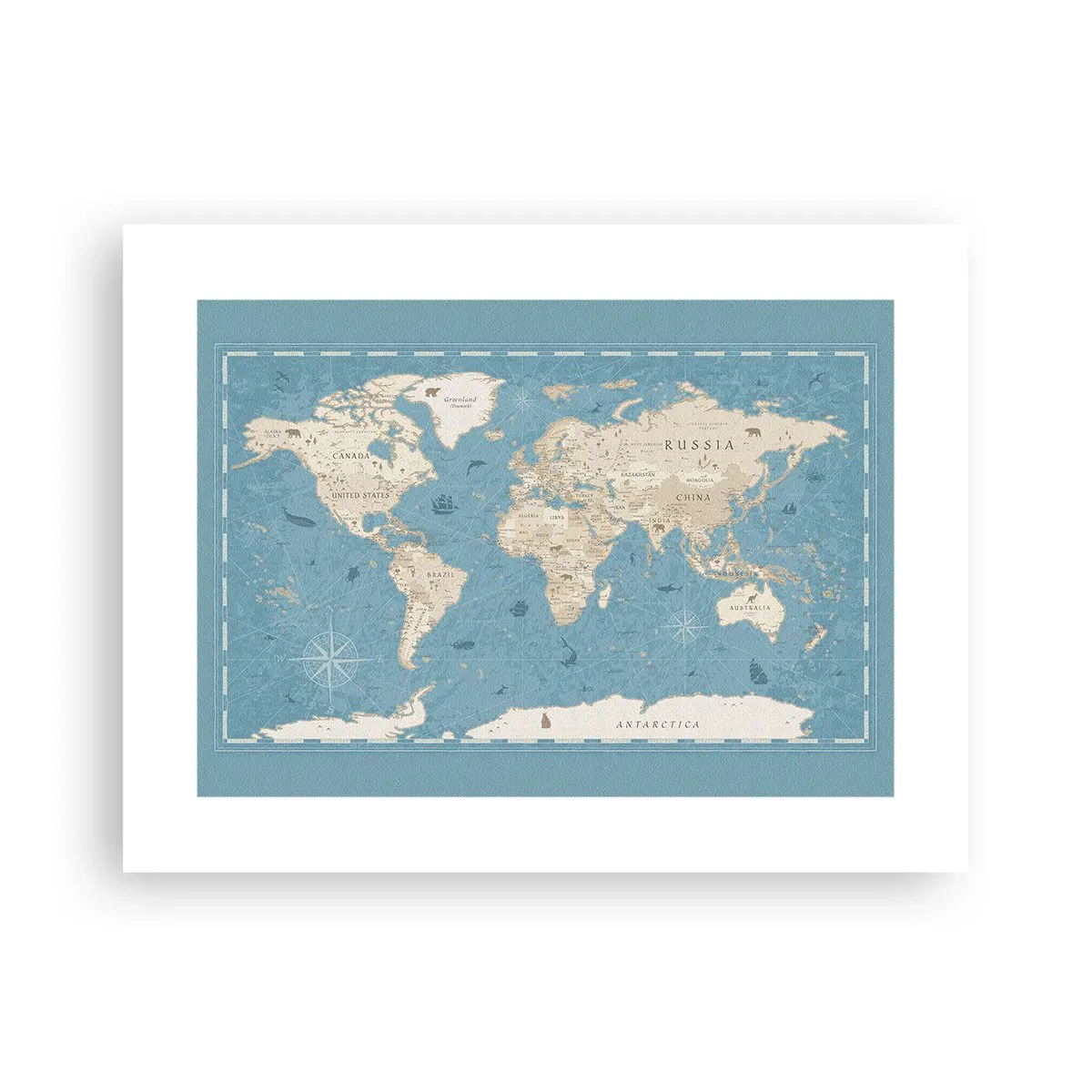 Poster - Die Welt liegt zum Greifen nah - 40x30 cm