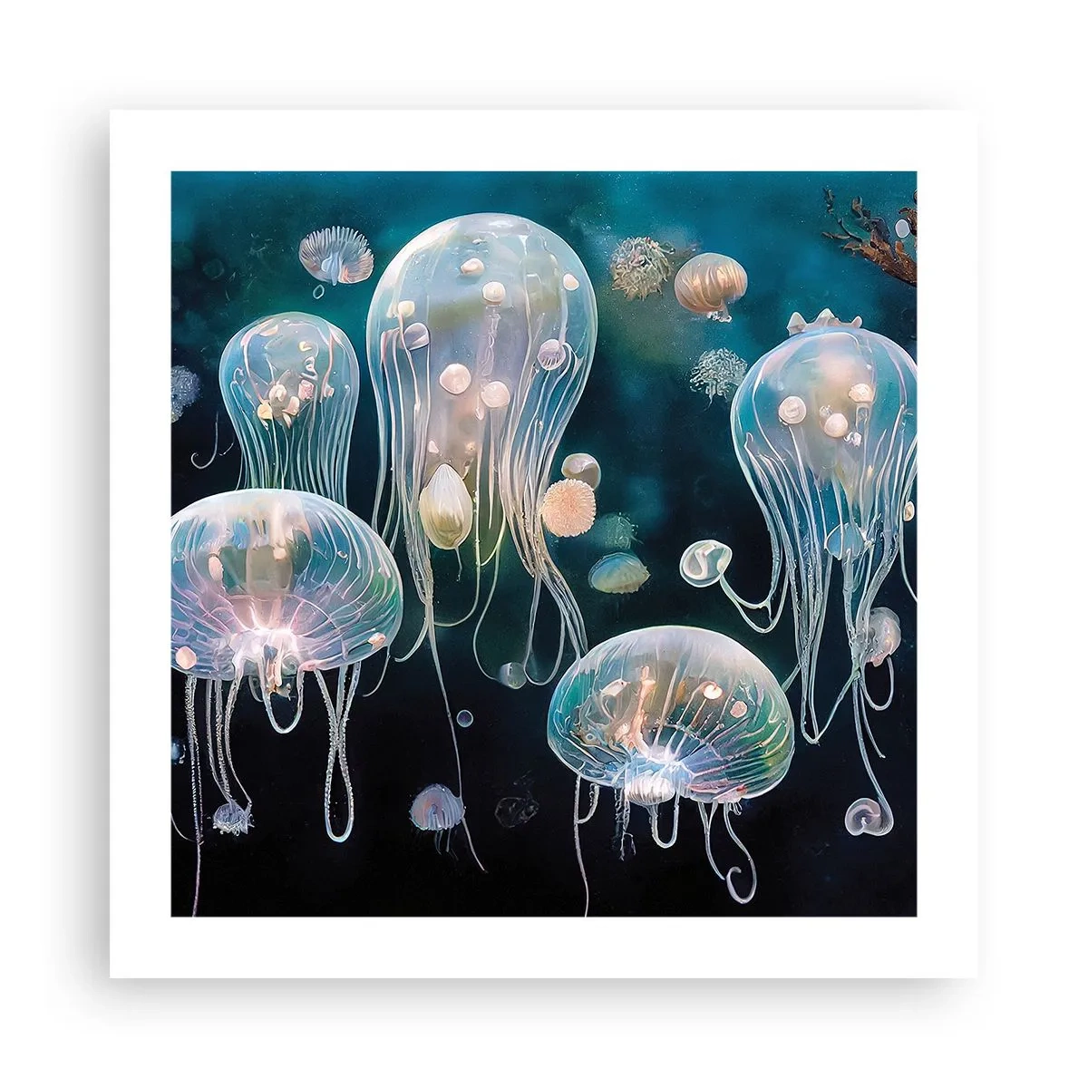 Poster - Unterwasserball - 50x50 cm
