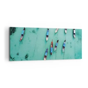 Bild auf Leinwand - Leinwandbild - In freudiger Erwartung - 100x40 cm