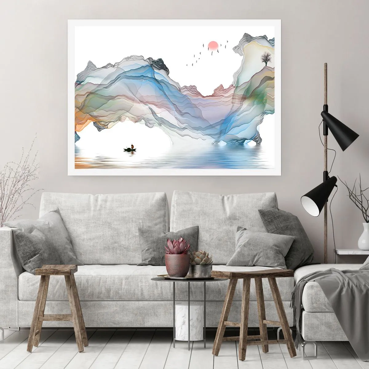 Poster - Zu den Kristallbergen - 50x40 cm