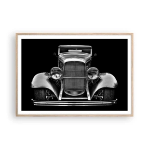 Poster in einem Rahmen aus heller Eiche - Wahrer Gentleman - 100x70 cm