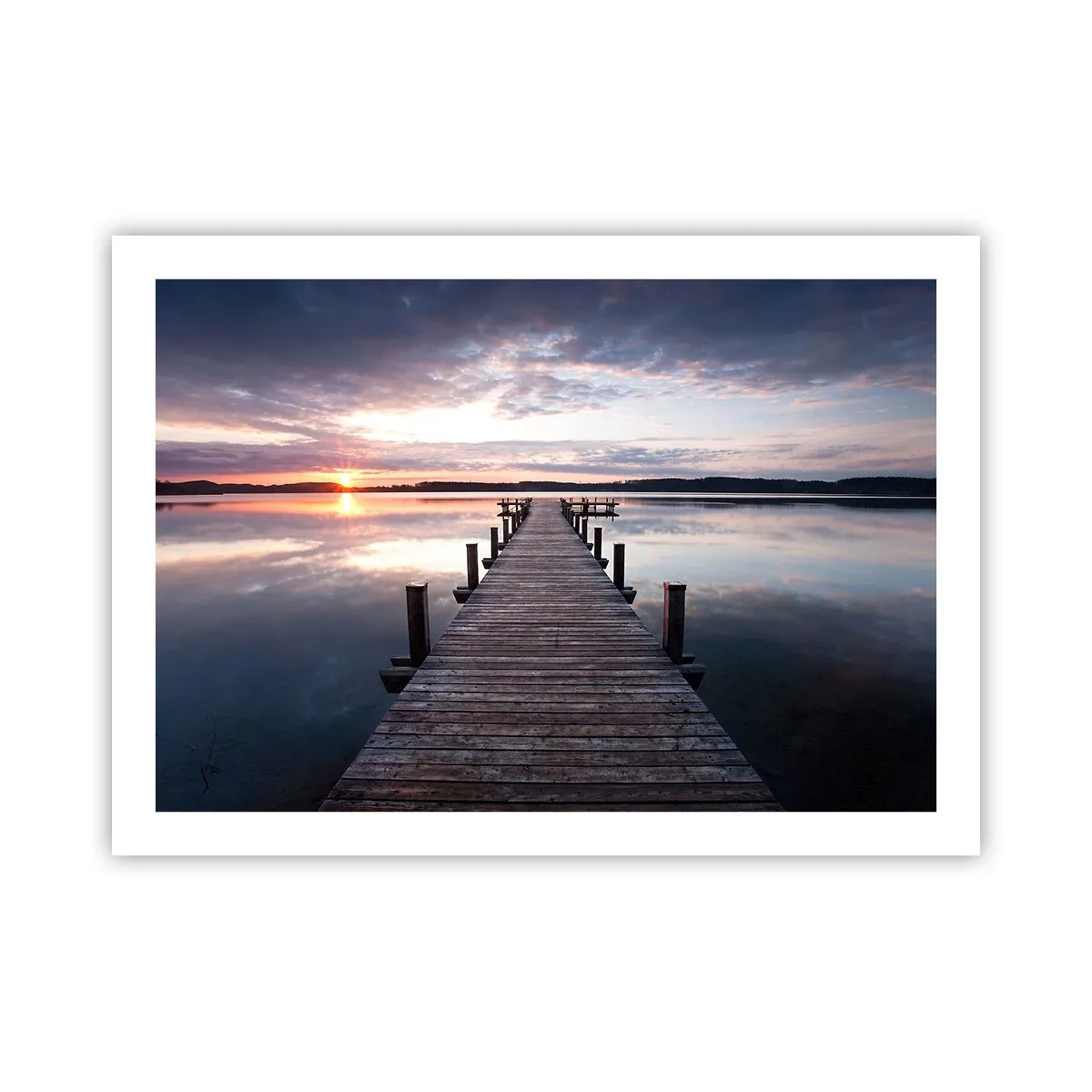 Poster - Eine stille Grenze zwischen Tag und Nacht - 70x50 cm