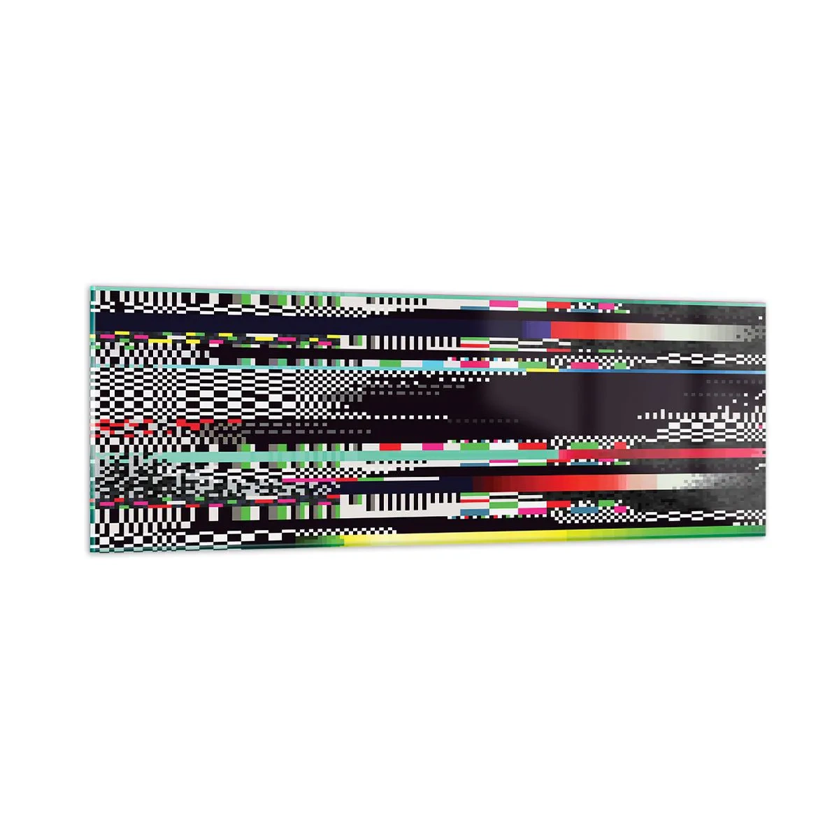 Glasbild - Bild auf glas - Das Kontrollbild der Realität - 90x30 cm